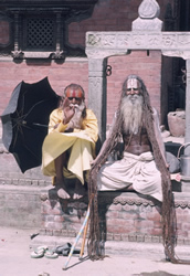 streetside sadhu, Kathmandu © D. K. Bingham